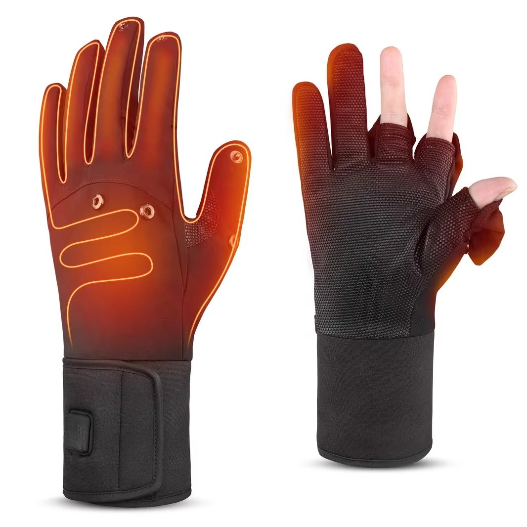 指先を覆うタイプのスマートグローブ。男女兼用。多層構造で防水 - Fishing Gloves のレビューと価格