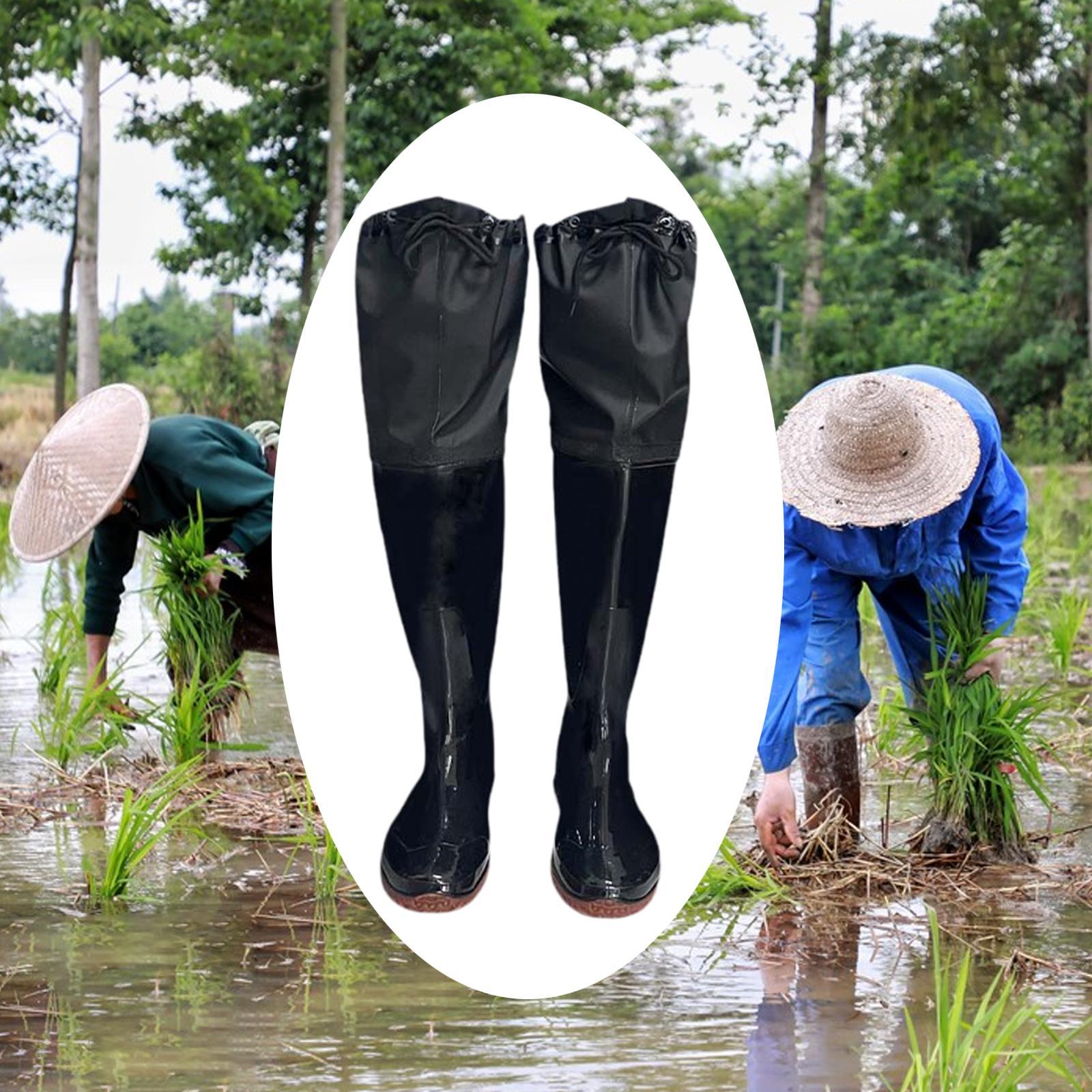 防水加工を施した、滑り止めソール付きの狩猟用ブーツ型ウェーダ - Fishing Pants Waterproof のレビューと価格