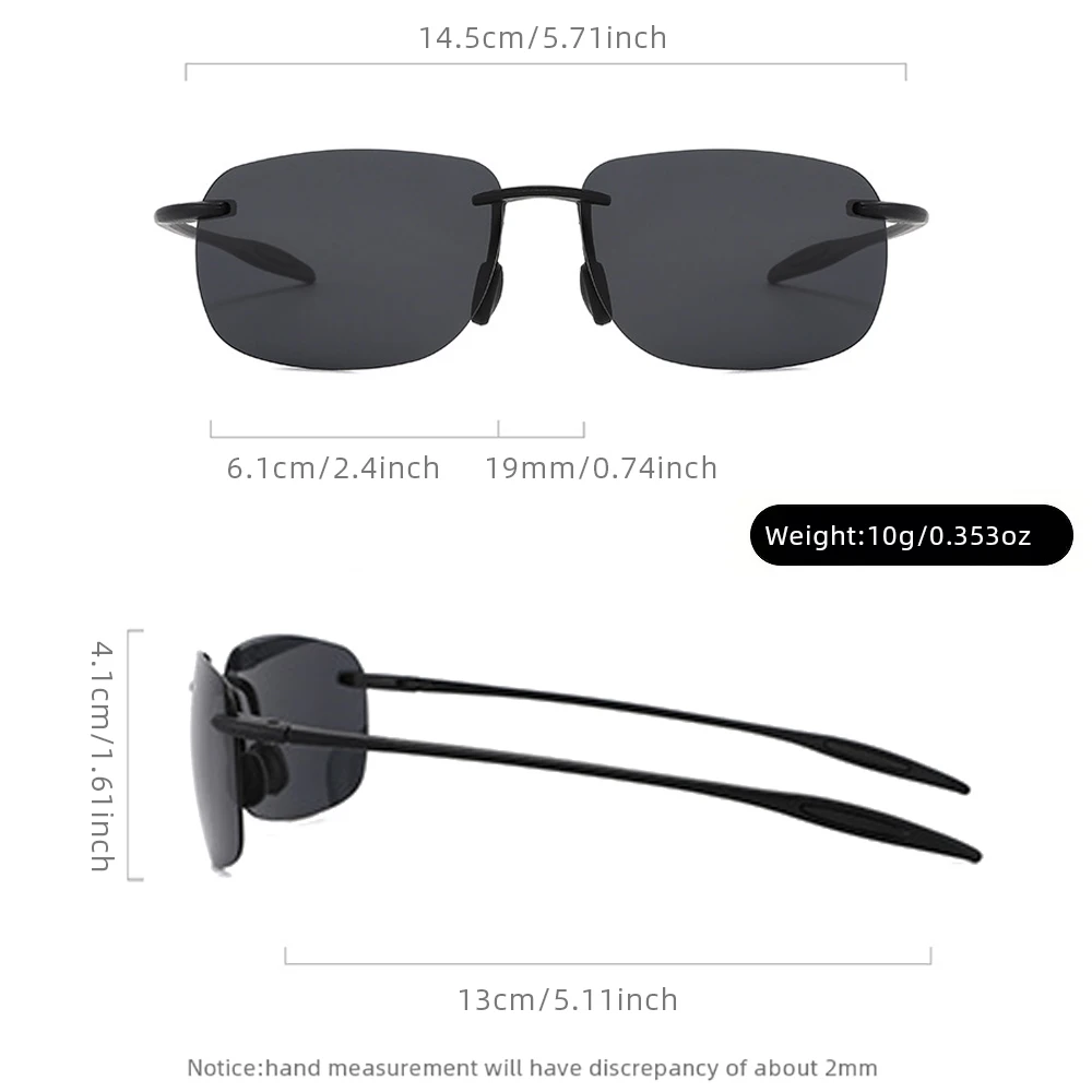 新作メンズ超軽量TR90偏光サングラス。男女兼用、フレームレ - Fishing Sunglasses Polarized のレビューと価格