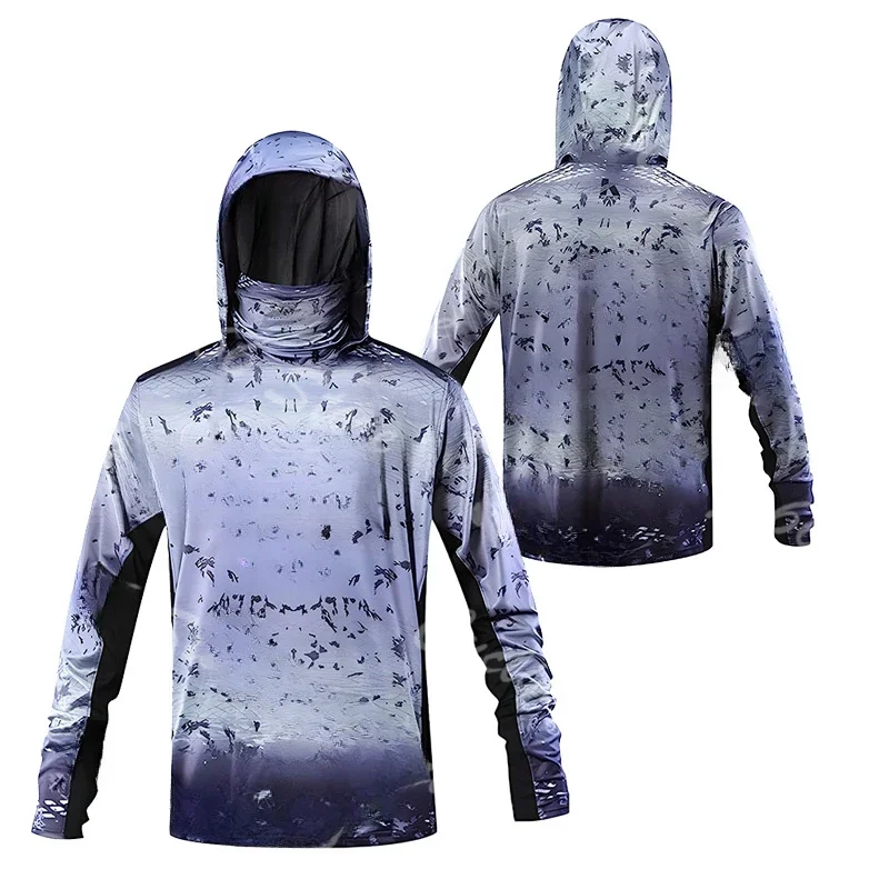 メンズ用 3Dプリント フード付き フィッシングシャツ ポリ - Fishing Shirt Uv Protection のレビューと価格