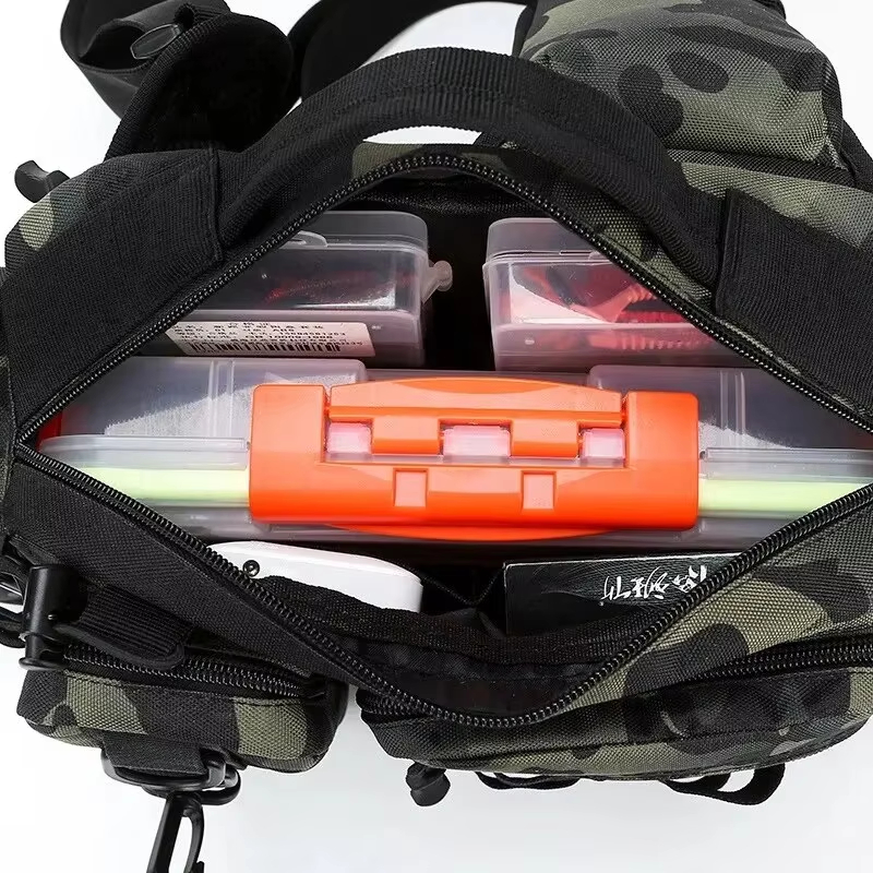 アウトドア戦術キャンプクライミングウエストスリングバッグクロ - Fishing Belt のレビューと価格