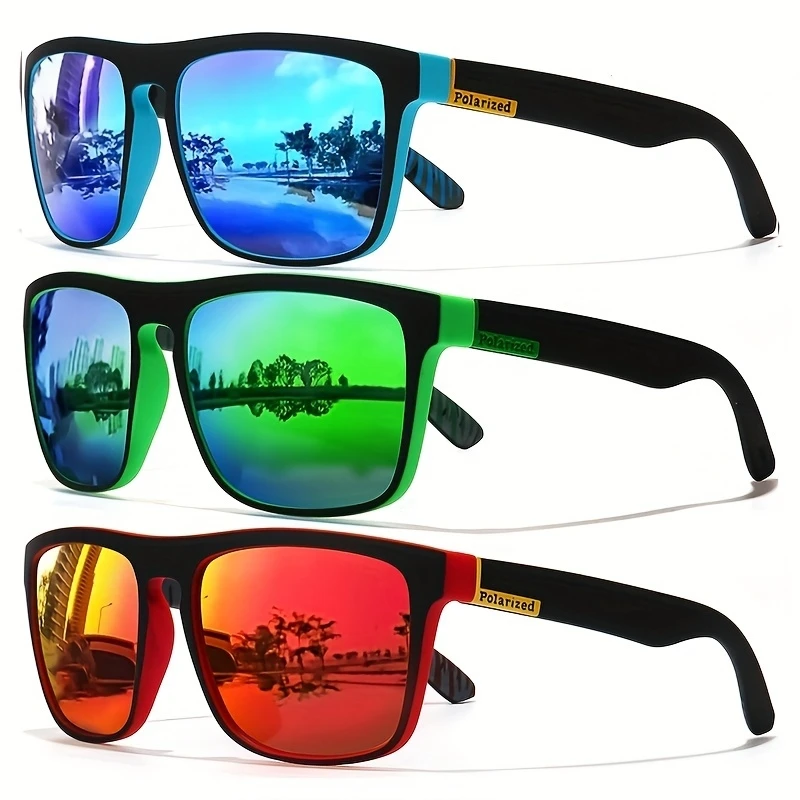 1/3個入り、ヴィンテージ風スクエア型、高級感のあるサングラ - Fishing Sunglasses Polarized のレビューと価格