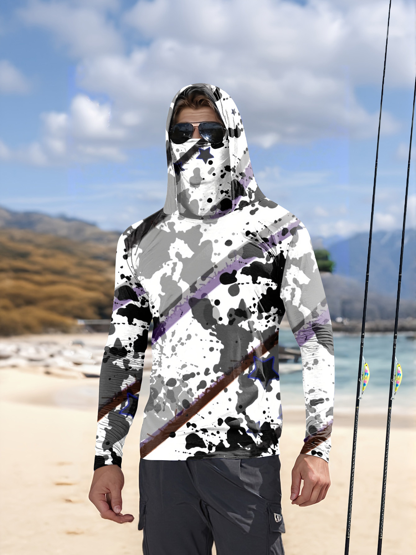メンズ フィッシングシャツ 長袖 フィッシングウェア UVカ - Fishing Shirt Uv Protection のレビューと価格